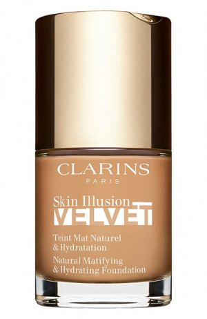 Увлажняющий тональный крем с матовым покрытием Skin Illusion Velvet, 111N auburn (30ml) Clarins. Цвет: бесцветный