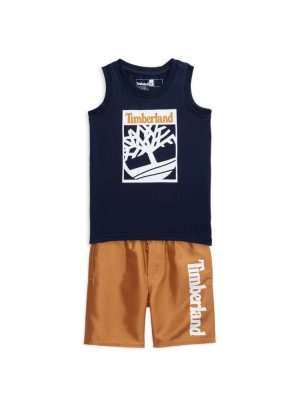 Комплект из двух частей: майка и шорты для плавания маленького мальчика , цвет Assorted Timberland