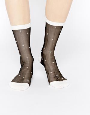 Прозрачные носки с рисунком American Apparel