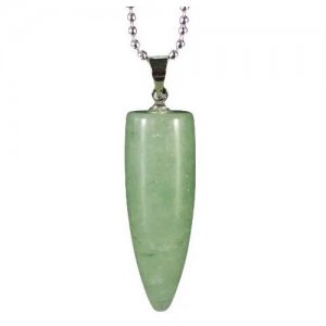 Подвеска / кулон Пуля, натуральный камень, нефрит, зеленый, 4,5 см GrowUp. Цвет: серебристый/зеленый