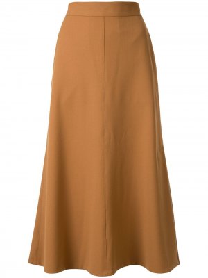 Расклешенная юбка миди Tomorrowland. Цвет: коричневый
