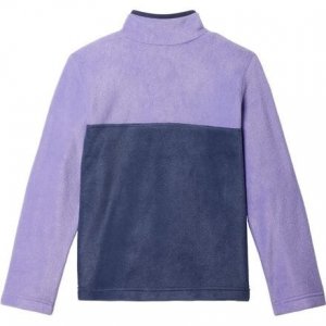 Флисовый пуловер Steens Mountain на кнопке 1/4 — для девочек , цвет Nocturnal/Paisley Purple Columbia