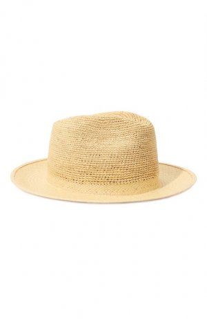 Соломенная шляпа Giorgio Armani. Цвет: бежевый