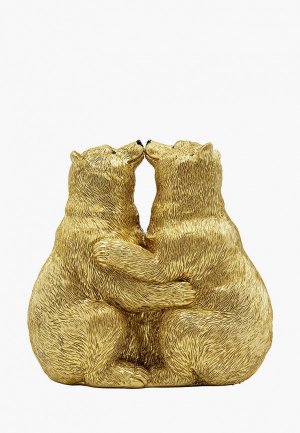 Фигурка декоративная KARE Design Bears, коллекция Медвежата. Цвет: золотой