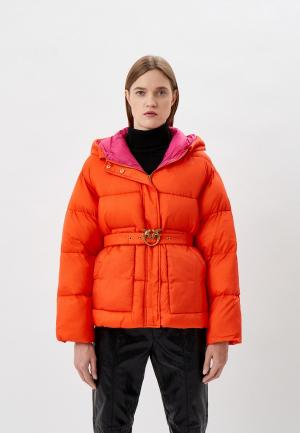 Куртка утепленная Pinko. Цвет: оранжевый