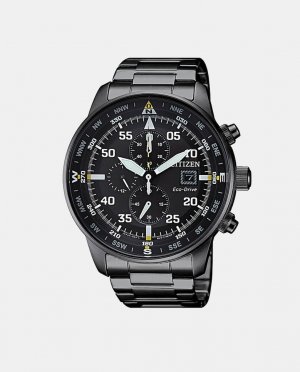 Of Collection Crono Aviator CA0695-84E Eco-Drive стальные мужские часы , серебро Citizen