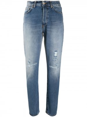 Зауженные джинсы с завышенной талией Dondup. Цвет: синий