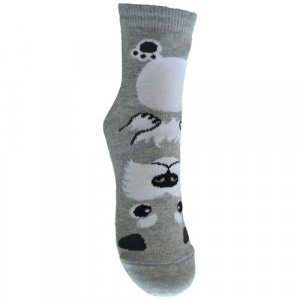 Носки детские, размер 18-20, серый Гамма. Цвет: серый меланж/серый