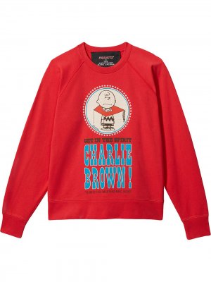 Толстовка Sweatshirt из коллаборации с Peanuts Marc Jacobs. Цвет: красный