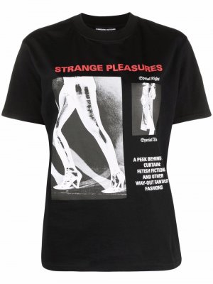 Футболка Strange Pleasures с графичным принтом Kwaidan Editions. Цвет: черный
