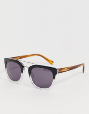 Солнцезащитные очки в стиле ретро с планкой над переносицей -Мульти French Connection