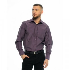 Рубашка , размер 46RU/S/178-186/39 ворот, фиолетовый Maestro. Цвет: фиолетовый