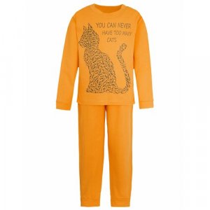 Пижама , размер 140, оранжевый ИНОВО. Цвет: оранжевый