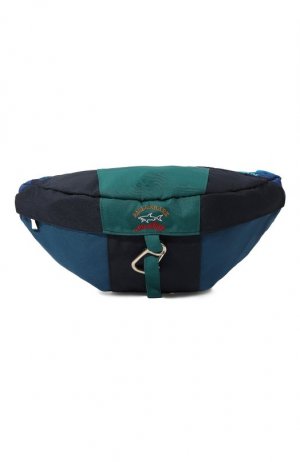 Текстильная поясная сумка Paul&Shark. Цвет: синий