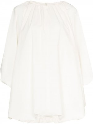 Платье мини с рукавами колокол GIA STUDIOS. Цвет: белый