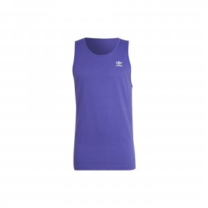Originals Trefoil Logo Print Casual Loose Sleeveless T-Shirt Men Tops Purple HE9432 Adidas