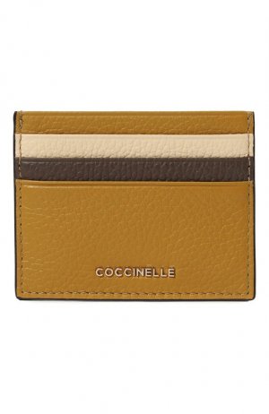 Кожаный футляр для кредитных карт Coccinelle. Цвет: зелёный
