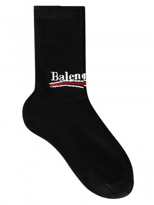 Теннисные носки для политических кампаний , черный Balenciaga