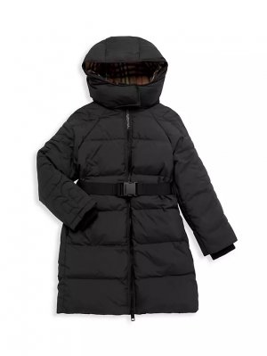 Длинное пальто Linda для девочек , черный Burberry