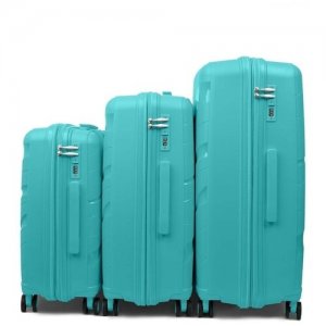 Комплект чемоданов Impreza 3 штуки Ambassador. Цвет: бирюзовый