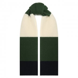 Шерстяной шарф Il Gufo. Цвет: зелёный