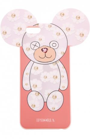 Чехол для iPhone 6 с медведем Iphoria. Цвет: розовый