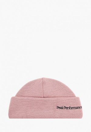 Шапка Peak Performance Åre Hat. Цвет: розовый