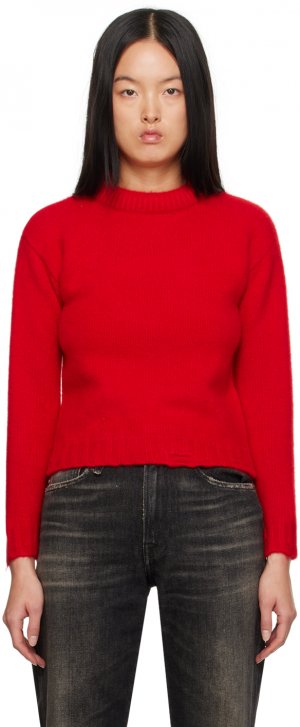 Красный усохший свитер R13