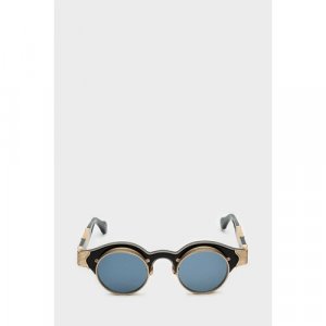 Солнцезащитные очки , круглые, оправа: металл Matsuda. Цвет: черный