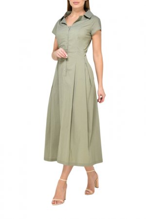 Платье Oblique. Цвет: хаки
