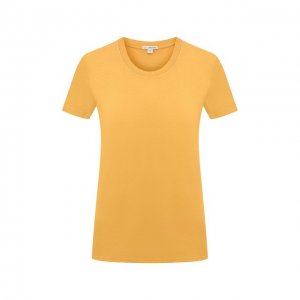 Хлопковая футболка James Perse. Цвет: жёлтый