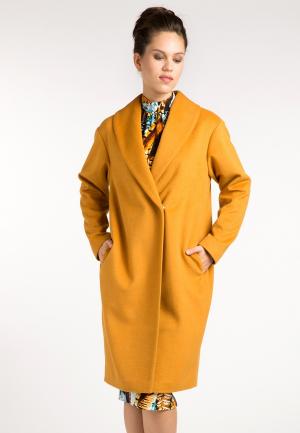 Пальто YuliaSway Yulia'Sway. Цвет: оранжевый