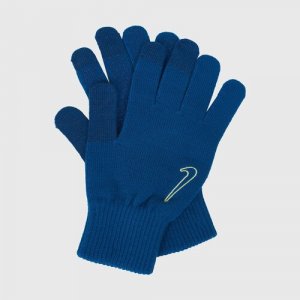 Перчатки  Knit Tech and Grip, синий NIKE. Цвет: синий