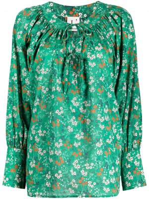 LAutre Chose блузка с цветочным принтом L'Autre. Цвет: зеленый