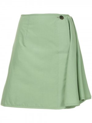 Прямая юбка мини Aalto. Цвет: зеленый