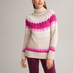 Пуловер LaRedoute. Цвет: бежевый