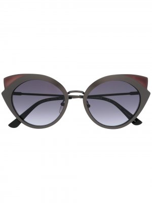 Солнцезащитные очки Choupette в оправе кошачий глаз Karl Lagerfeld. Цвет: черный
