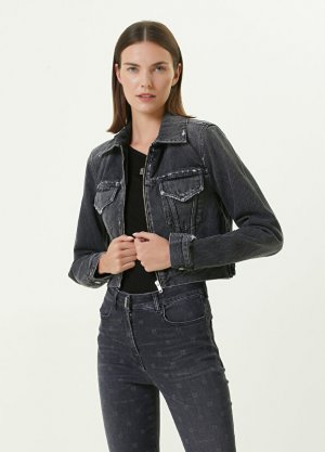 Черная джинсовая куртка Givenchy. Цвет: черный