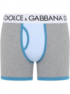 Комплект боксеров в стиле колор-блок Dolce & Gabbana. Цвет: серый