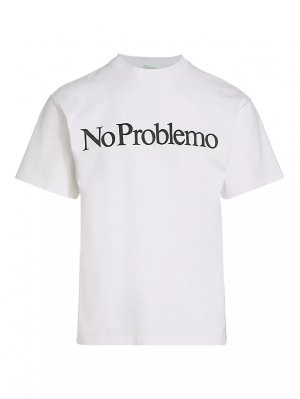 Хлопковая футболка с короткими рукавами No Issueo , белый Aries