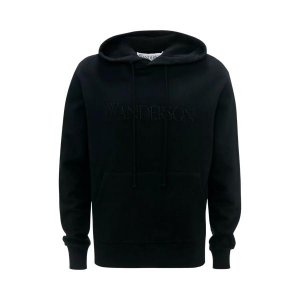 Футболка hoodie mit logo black , черный J.W. Anderson