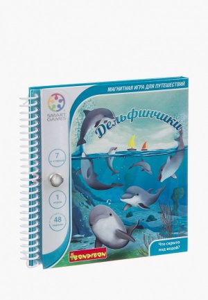Игра настольная Bondibon Магнитная для путешествий, дельфинчики. Цвет: разноцветный