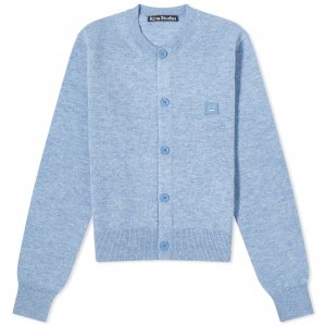 Кардиган Keva Face, цвет Steel Blue Melange Acne Studios