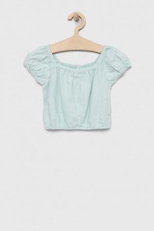 Детская льняная блузка Gap, синий GAP