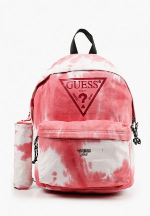 Рюкзак и пенал Guess. Цвет: розовый