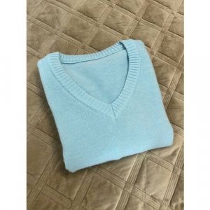 Пуловер размер 42/48, бирюзовый Россия. Цвет: бирюзовый/голубой