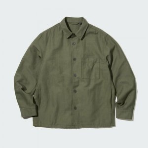 Пиджак, размер XS, зеленый UNIQLO. Цвет: оливковый/зеленый