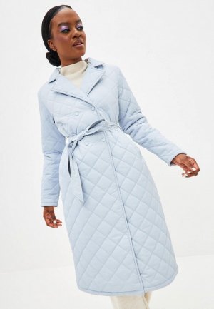 Куртка утепленная Noele Boutique Stitch. Цвет: голубой