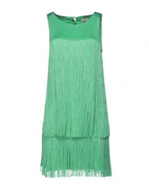 Короткое платье ISSA. Цвет: зеленый