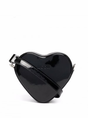 Heart-shaped mini bag MSGM. Цвет: черный
